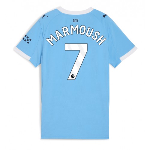 Manchester City Omar Marmoush #7 Replika Hemmatröja Dam 2025-26 Kortärmad